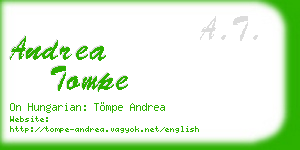 andrea tompe business card