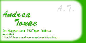 andrea tompe business card